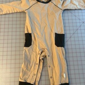Cozy Tan and Black Kids Bodysuit